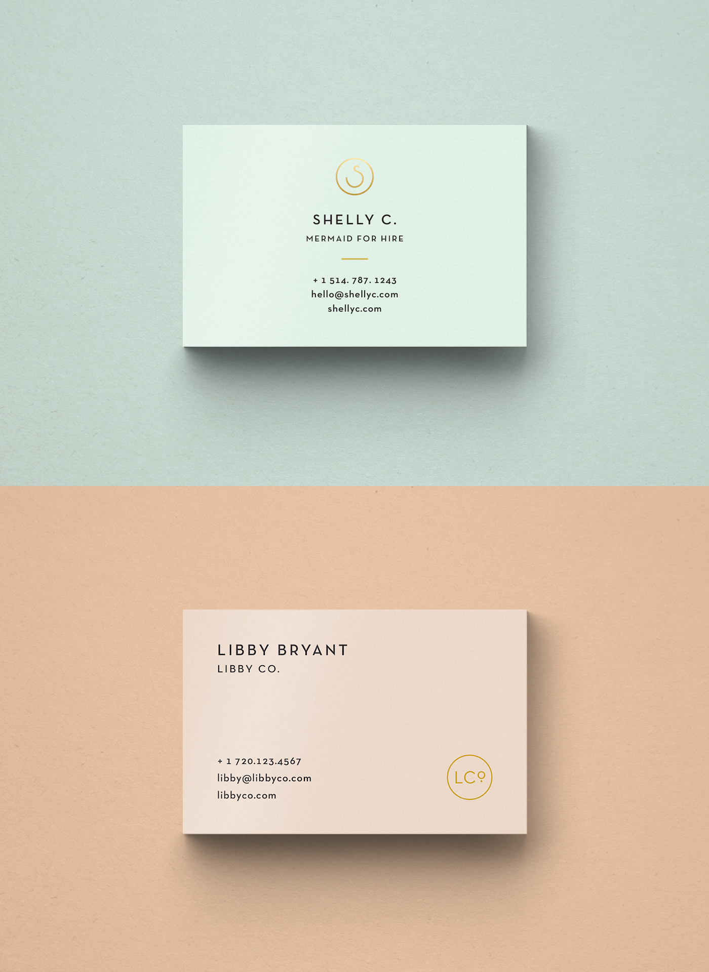 FREE BUSINESS CARD TEMPLATES • LIBBY Co. Boutique Branding With Free Bussiness Card Template